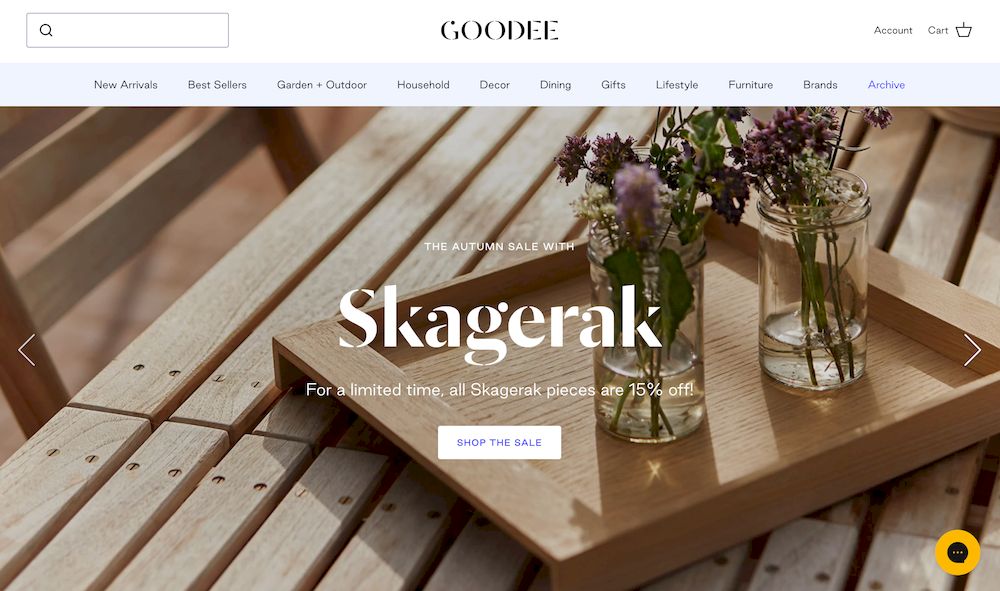 shopify store GOODEE