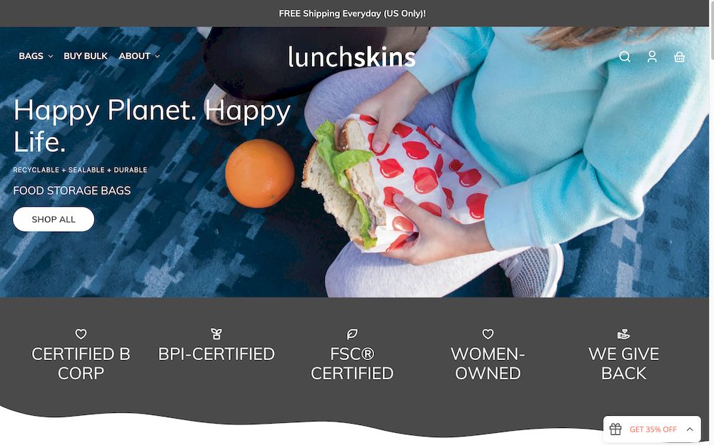 shopify store Lunchskins