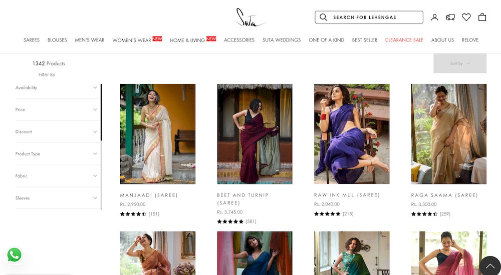 shopify store Suta