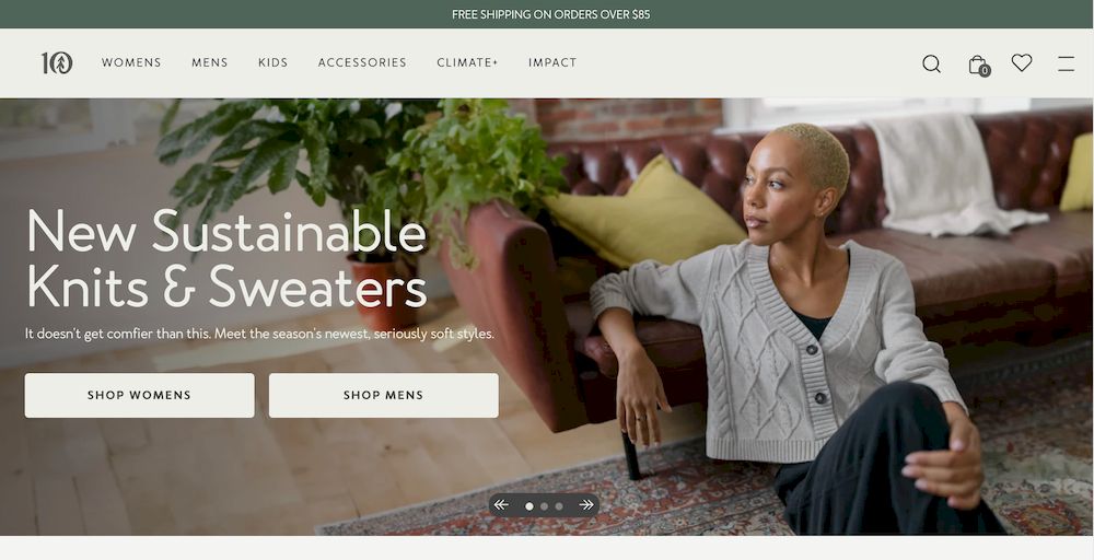 shopify store Tentree