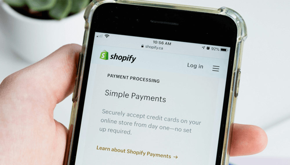 手机使用Shopify