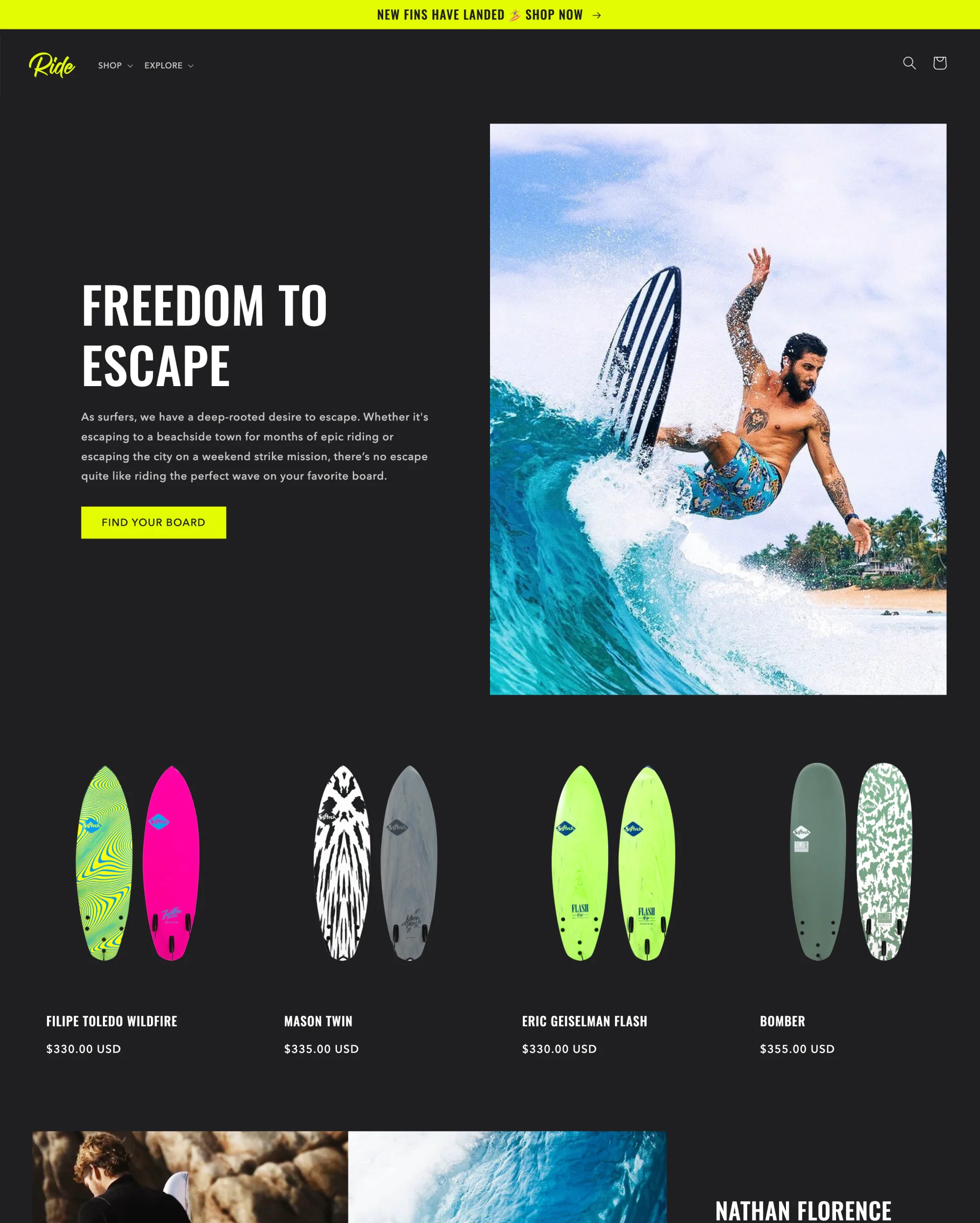 Shopify免费模板 - Ride
